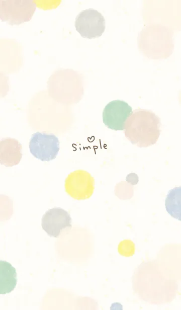 [LINE着せ替え] 水彩 丸 シック24の画像1