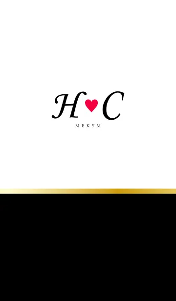 Love Initial H&C イニシャル 4のLINE着せ替え