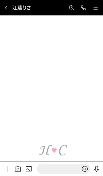 [LINE着せ替え] Love Initial H&C イニシャル 4の画像3