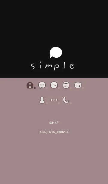 [LINE着せ替え] A35.15_ピンク2 黒/白2-3の画像1