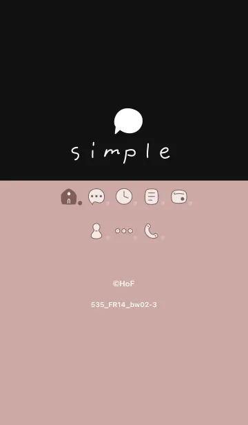 [LINE着せ替え] 535.14_ピンク 黒/白2-3の画像1