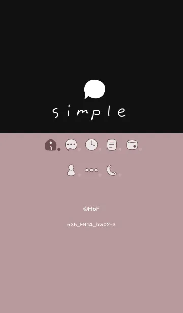 [LINE着せ替え] 535.14_ピンク2 黒/白2-3の画像1