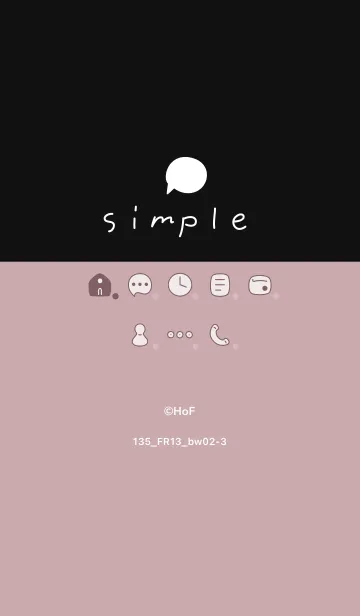 [LINE着せ替え] 135.13_ピンク2 黒/白2-3の画像1