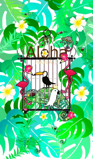 [LINE着せ替え] ジャングルツアー*ハワイ＊ALOHA+229の画像1