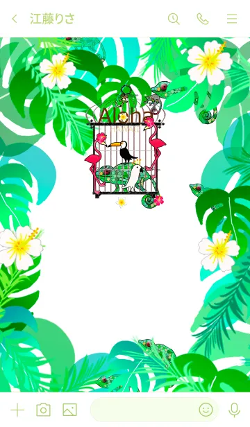 [LINE着せ替え] ジャングルツアー*ハワイ＊ALOHA+229の画像3