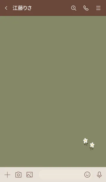 [LINE着せ替え] 大人なお花とピスタチオグリーン。の画像3