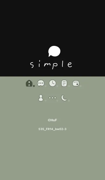 [LINE着せ替え] 535.14_スモーキーMアッシュ 黒/白2-3の画像1