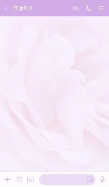 [LINE着せ替え] ～Flower♥パープル15～の画像3