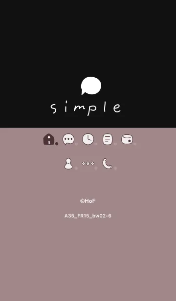 [LINE着せ替え] A35.15_ピンク2 黒/白2-6の画像1