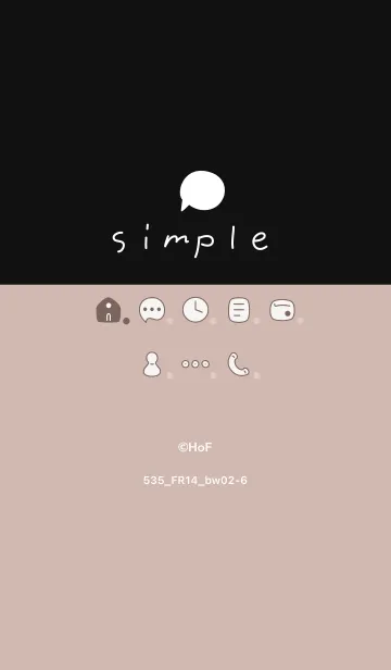 [LINE着せ替え] 535.14_ベージュ 黒/白2-6の画像1