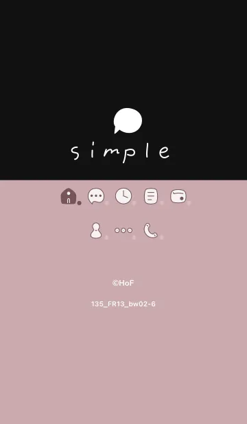 [LINE着せ替え] 135.13_ピンク2 黒/白2-6の画像1
