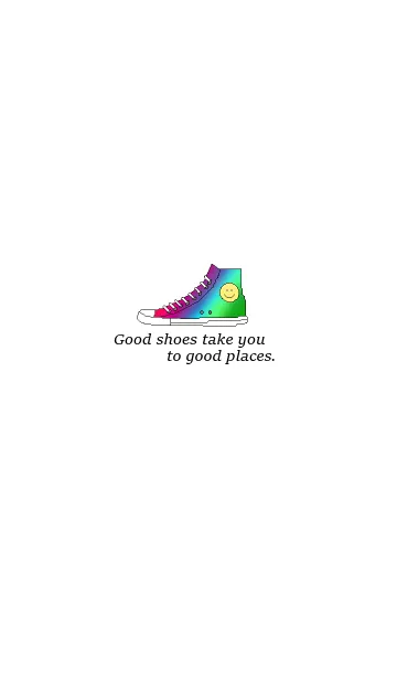 [LINE着せ替え] Good shoes take you to good places.の画像1