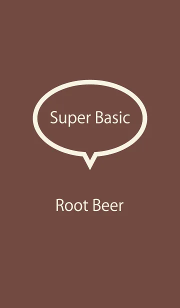 [LINE着せ替え] Super Basic Root Beerの画像1