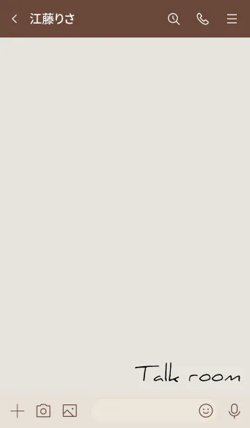 [LINE着せ替え] ベージュとカーキ : Triangleの画像3