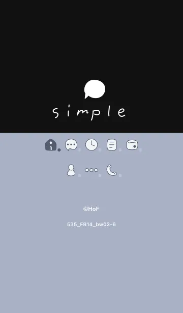 [LINE着せ替え] 535.14_ホワイトアッシュ 黒/白2-6の画像1