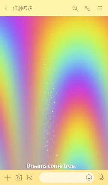 [LINE着せ替え] 虹色♡ドリームズ＊カム＊トゥルー19-1の画像3