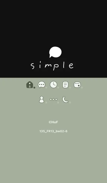 [LINE着せ替え] 135.13_スモーキーMアッシュ 黒/白2-6の画像1