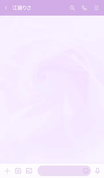 [LINE着せ替え] ～Flower♥パープル16～の画像3