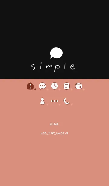 [LINE着せ替え] n35_07_レッド 黒/白2-9の画像1