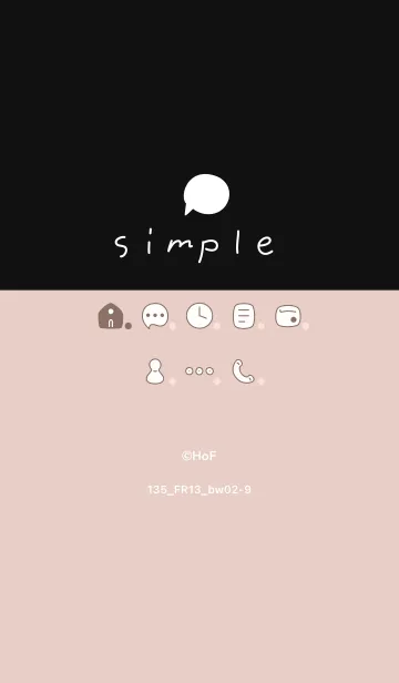 [LINE着せ替え] 135.13_ベージュ 黒/白2-9の画像1