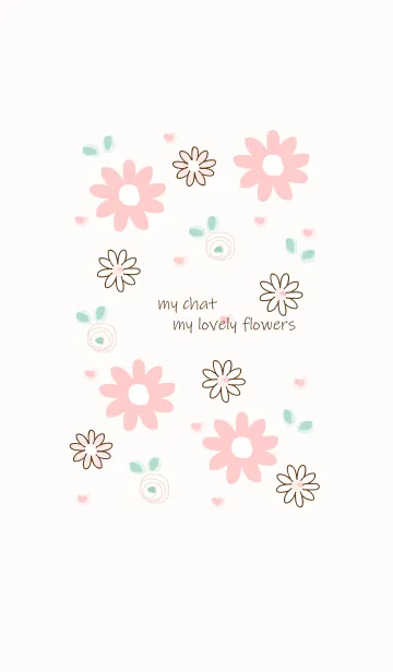 [LINE着せ替え] My chat my lovely flowers 57の画像1