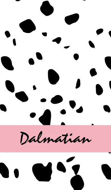 [LINE着せ替え] Dalmatian -Pink-の画像1