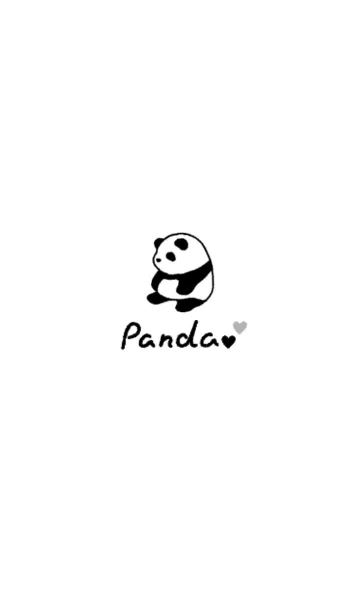 [LINE着せ替え] *.Simple Panda.*の画像1