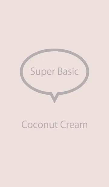 [LINE着せ替え] Super Basic Coconut Creamの画像1