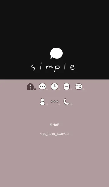 [LINE着せ替え] 135.13_ショコラ 黒/白2-9の画像1