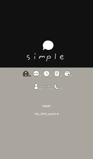 [LINE着せ替え] 135.13_スモーキーアッシュ 黒/白2-9の画像1