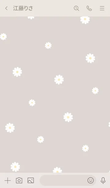 [LINE着せ替え] デイジー柄 #Ver.iの画像3