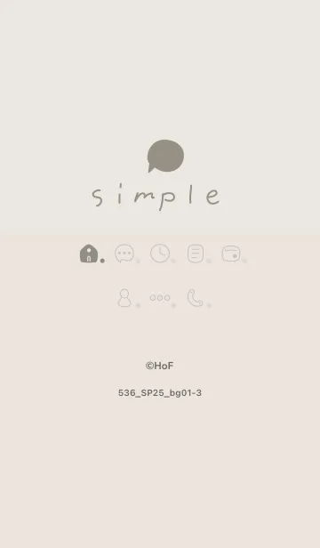 [LINE着せ替え] 536.25_ベージュ1-3の画像1