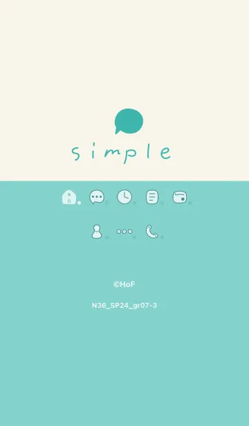 [LINE着せ替え] N36_24_グリーン7-3の画像1