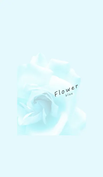 [LINE着せ替え] ～Flower♥ブルー11～の画像1