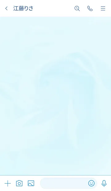 [LINE着せ替え] ～Flower♥ブルー11～の画像3