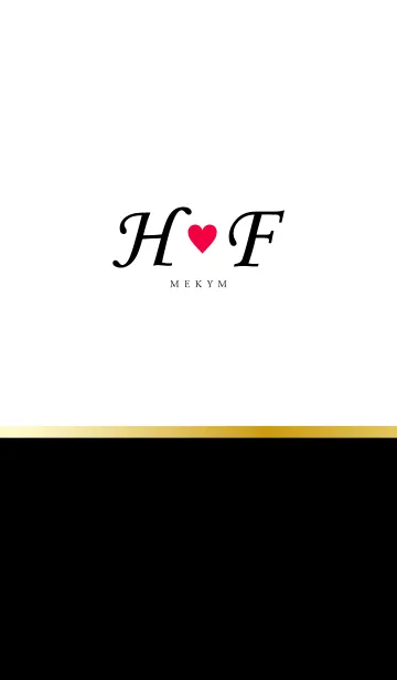 [LINE着せ替え] Love Initial H&F イニシャル 4の画像1