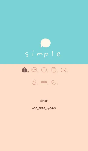 [LINE着せ替え] A36.26_ベージュ4-3の画像1