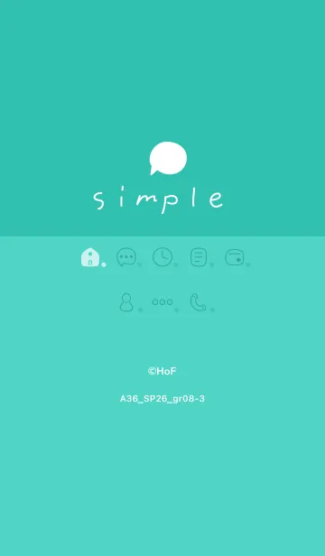 [LINE着せ替え] A36.26_グリーン8-3の画像1