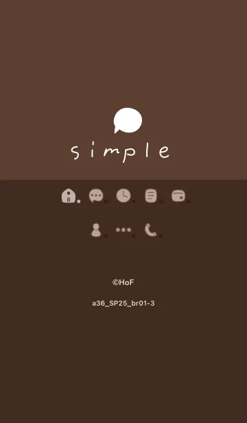 [LINE着せ替え] a36_25_ブラウン1-3の画像1