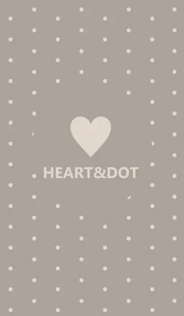 [LINE着せ替え] HEART&DOT *BEIGE*の画像1