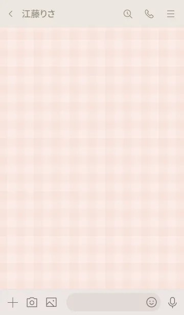 [LINE着せ替え] ギンガムチェック ピンクの画像3