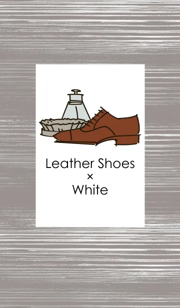 [LINE着せ替え] Leather Shoes(White)の画像1
