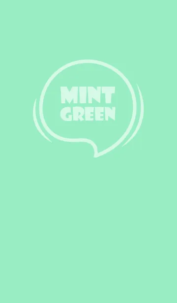 Love Mint Green  Theme Vr.7 (JP)の着せ替えメイン画像