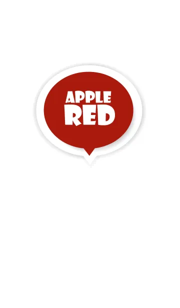 [LINE着せ替え] Apple Red Button In White V.4 (JP)の画像1