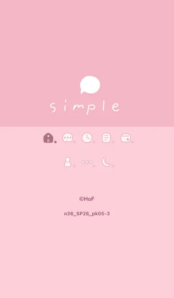 [LINE着せ替え] n36_26_ピンク5-3の画像1