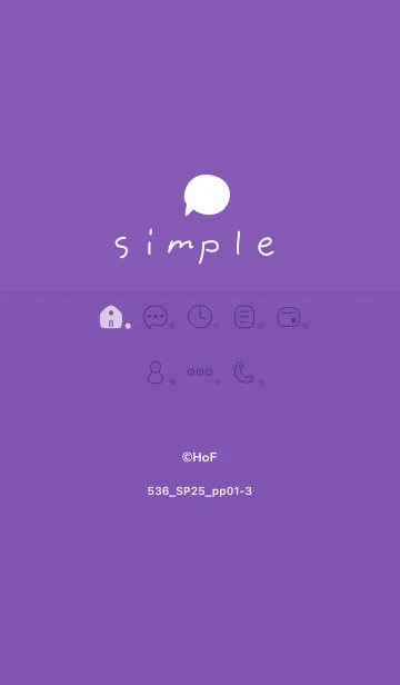 [LINE着せ替え] 536.25_パープル1-3の画像1