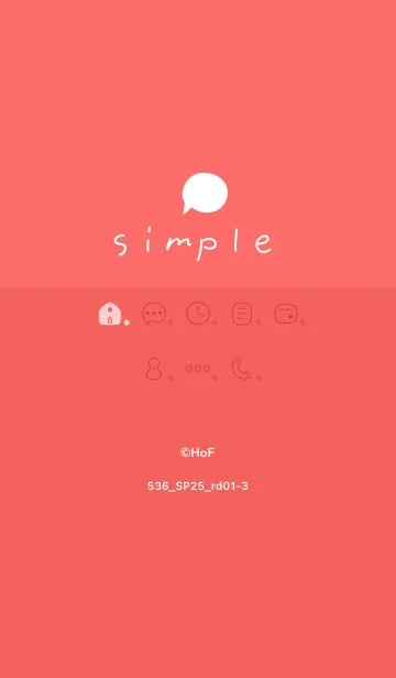 [LINE着せ替え] 536.25_レッド1-3の画像1