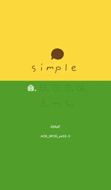 [LINE着せ替え] A36.26_イエロー2-3の画像1