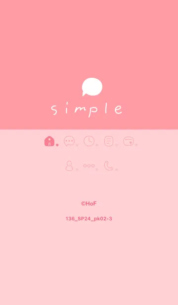 [LINE着せ替え] 136.24_ピンク2-3の画像1