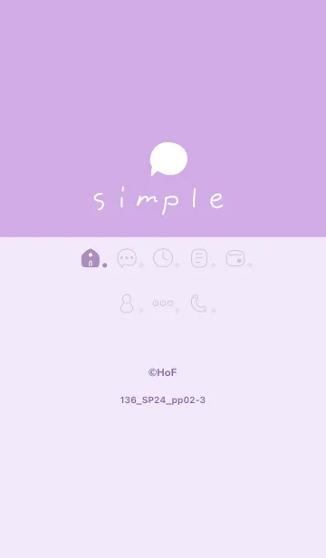 [LINE着せ替え] 136.24_パープル2-3の画像1